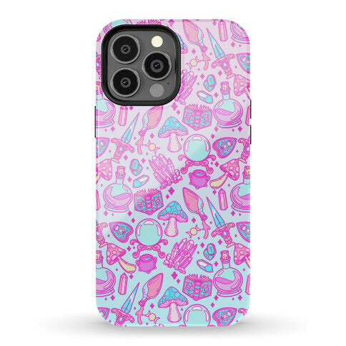 Pastel Goth Witch Pattern Phone Case